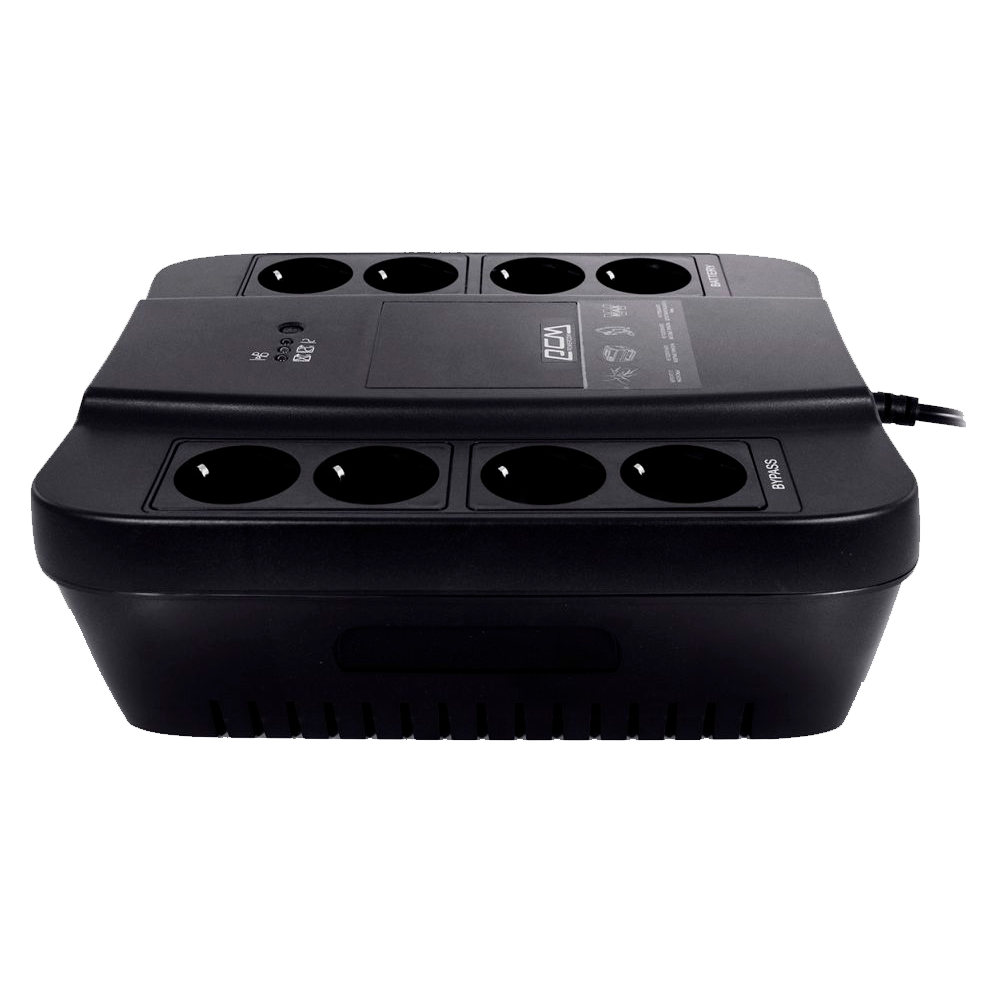 PowerCom Spider SPD-850N ИБП {OffLine, 850VA/510W, Tower, 8xEURO: 4 с резервным питанием, 4 с фильтрацией} (332715)