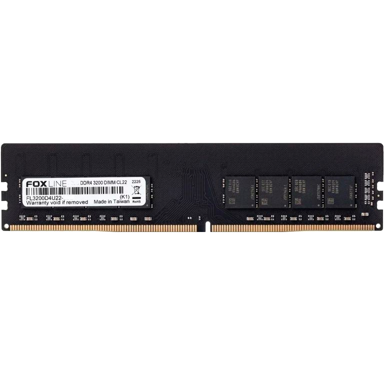 Foxline DDR4 DIMM 16GB FL3200D4U22-16G PC4-25600, 3200MHz