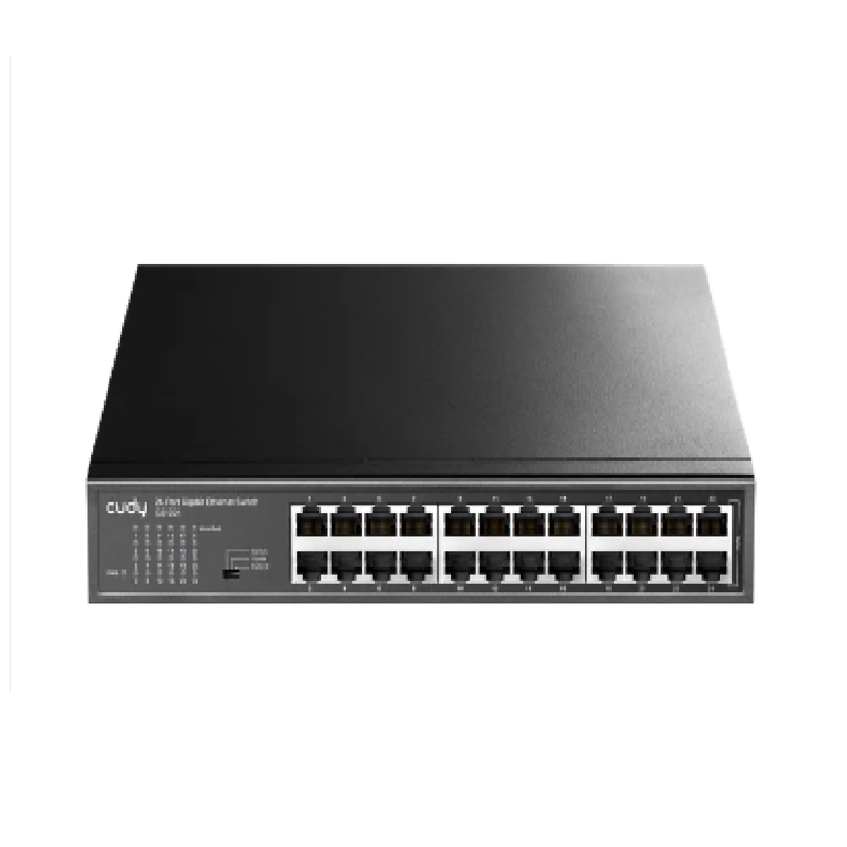Коммутатор/ 24-Port 10/100 Mbps Switch, 24 10/100 Mbps RJ45 Ports, Switch/VLAN/Extend working mode DIP switch, Rack-mountable Steel Case, Power Saving, Plug & Play, Rack-Mount kits included