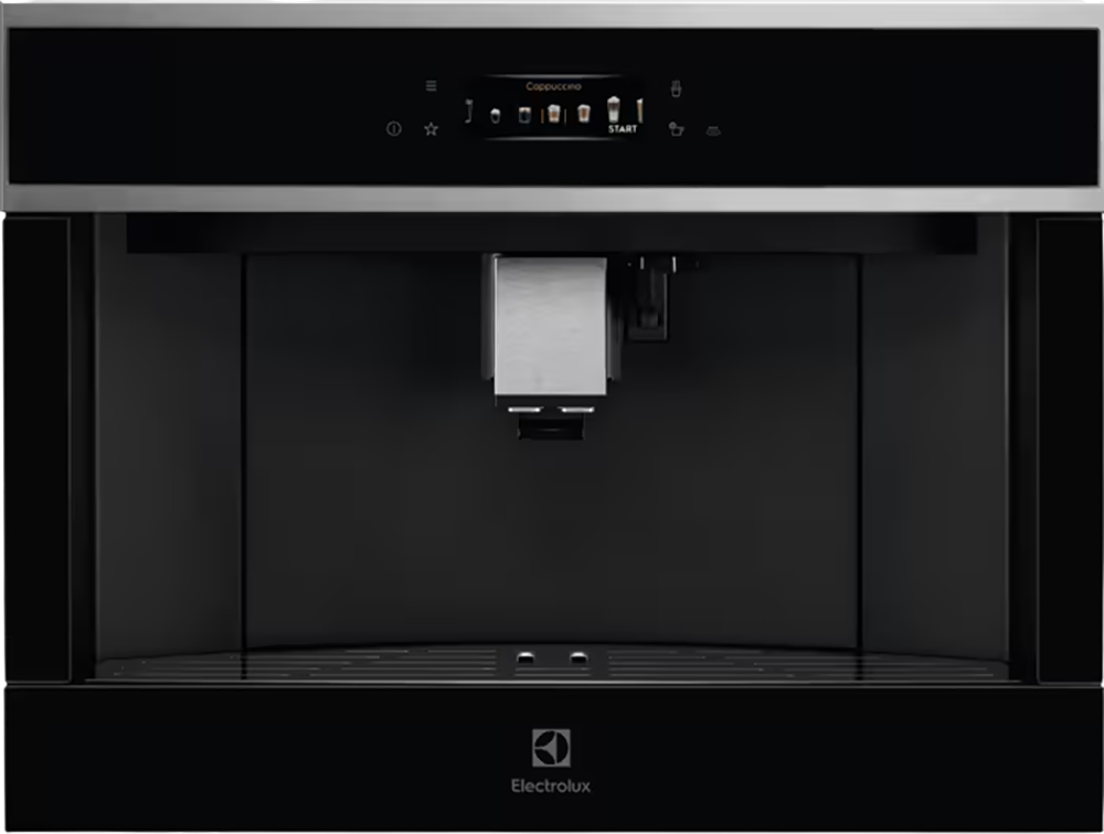 Встраиваемая кофемашина ELECTROLUX/ Кофе-машина автоматическая, сенсорное управление, цвет нержавеющая сталь и черный