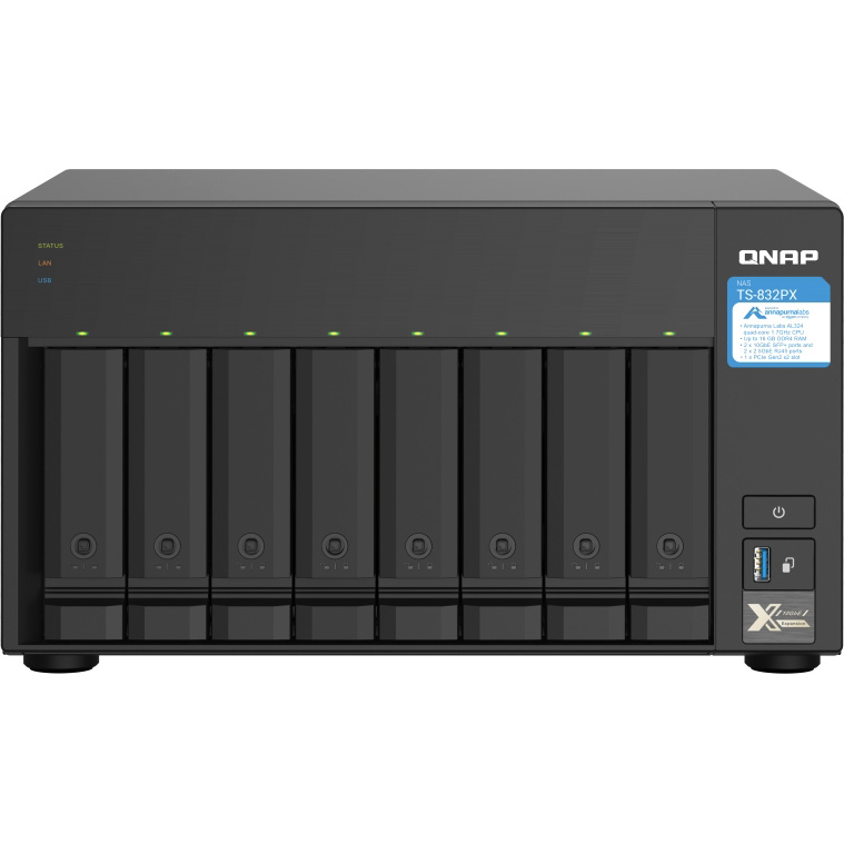 QNAP TS-832PX-4G 8-bay Сетевое хранилище NAS