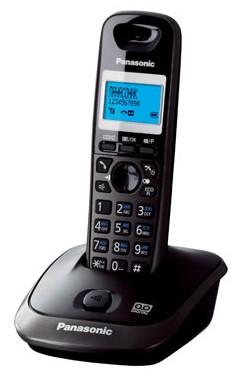 Panasonic KX-TG2521RUT (титан) {АОН, Caller ID,спикерфон,голосовой АОН,полифония,цифровой автоответчик}