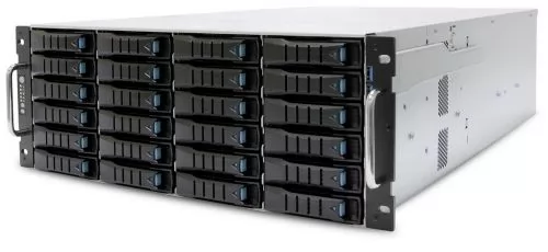 AIC XE1-4BT00-05 RSC-4BT, 4U 36x 3.5" hot-swap bays, tool-less 3.5" and 2.5" HDD tray, 1200W CRPS redundant power supply, 2x 7mm 2.5" hot-swap OS, low profile rear panel, rail, front 4U24 SAS 12G expa