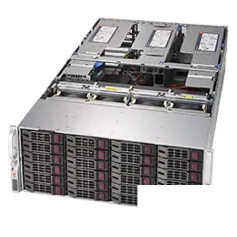 SYS-8049U-E1CR4T (bundle2) в составе: 4U / 4x Xeon Gold 6240 / 8x DDR4 32GB RDIMM 3200 / 1x SSD NVMe 960GB, M.2 / 8x HDD SAS 4Tb, 3.5" / 1x 10G Quad Port SFP+/RAID 0/1/10/5/50/6/60 4GB/ 4x 1600W Power