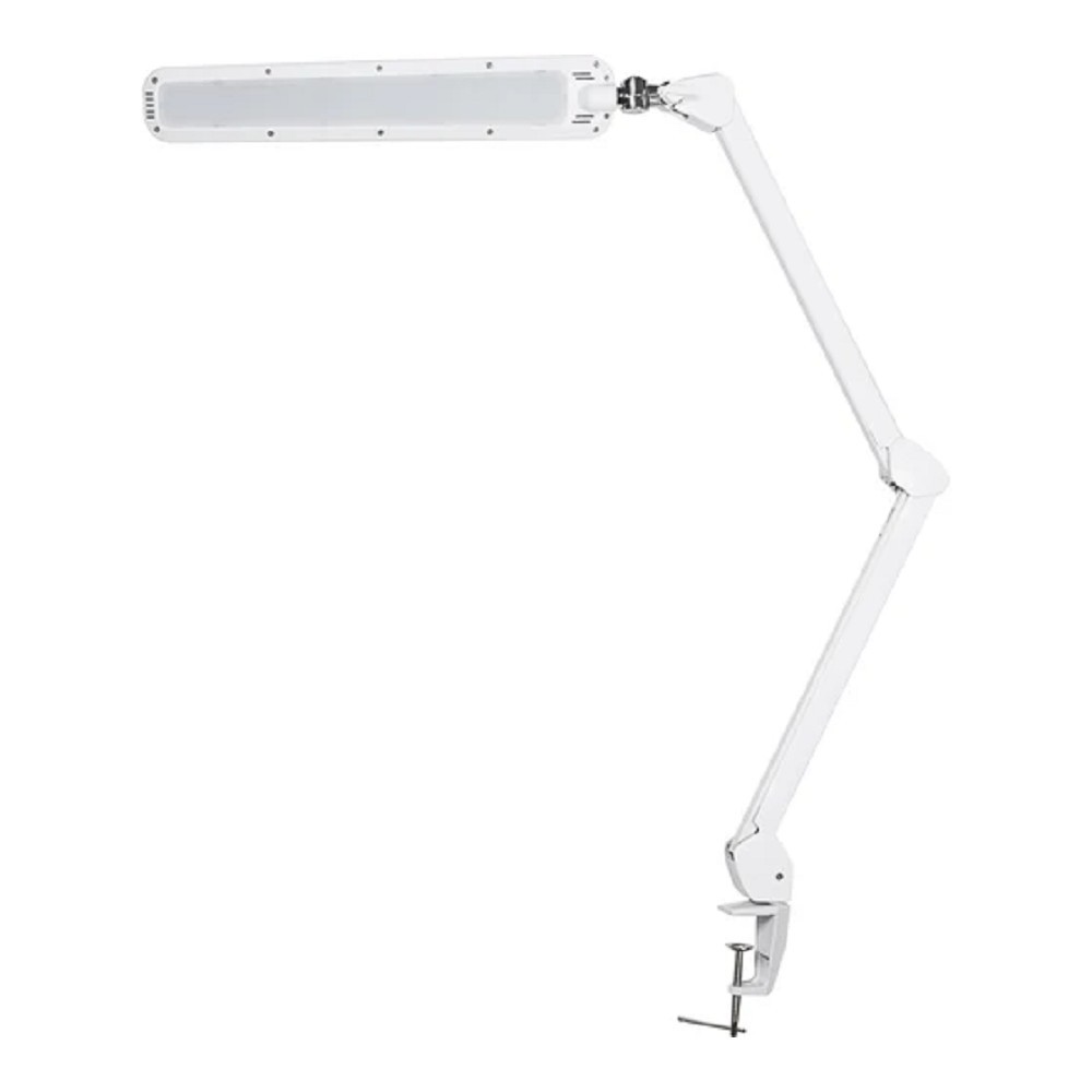 Rexant (31-0408) Лампа настольная бестеневая, струбцина, ECO light, 90 SMD LED, сенсорный диммер, белая