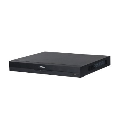 DAHUA DHI-NVR5208-8P-EI 8-канальный IP-видеорегистратор c PoE, 4K, H.265+, видеоаналитика, входящий поток до 384Мбит/с, 2 SATA III до 16Тбайт
