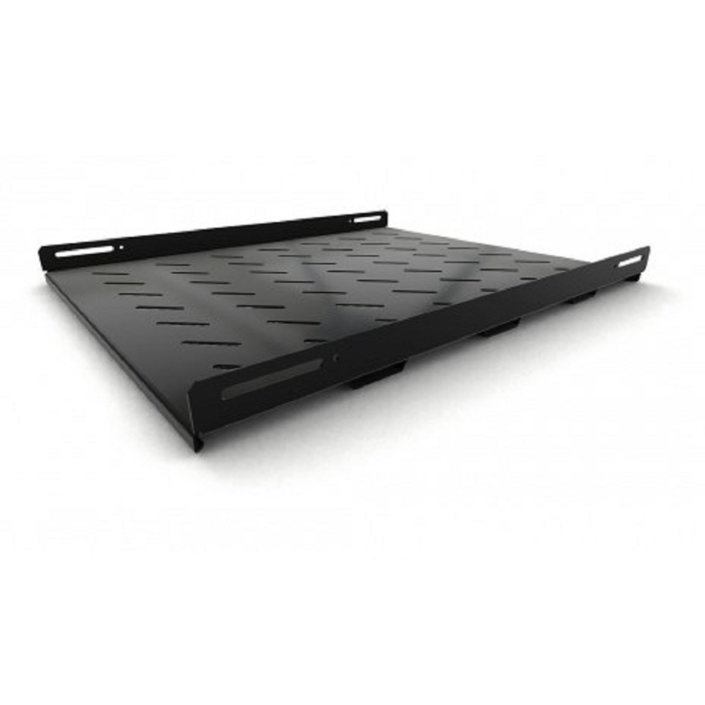 Hyperline TSH3H-650-RAL9004 Полка стационарная усиленная, глубина 650 мм, с боковым креплением, нагрузка до 100 кг, для шкафов серии TTB, TTR, TTC2, 485х650мм (ШхГ), цвет черный (RAL 9004)