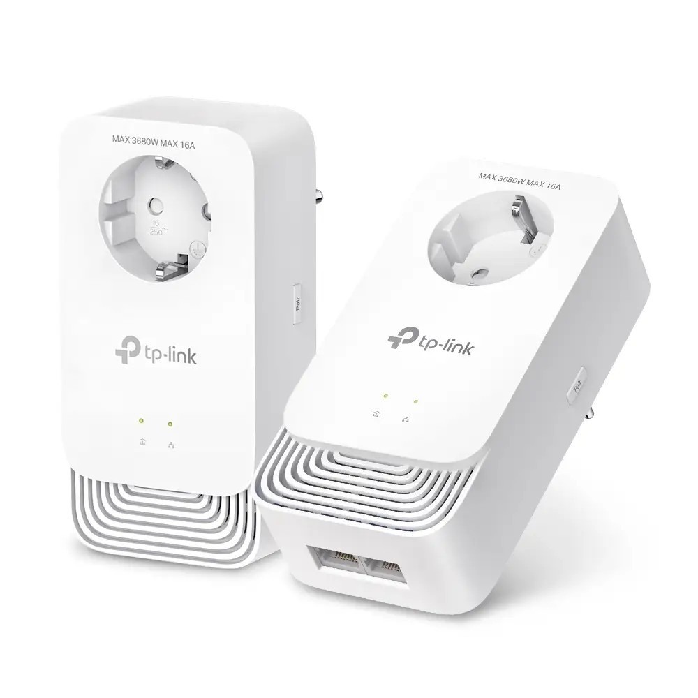 TP-Link PG2400P KIT G.hn2400 Комплект гигабитных Powerline-адаптеров со встроенной розеткой