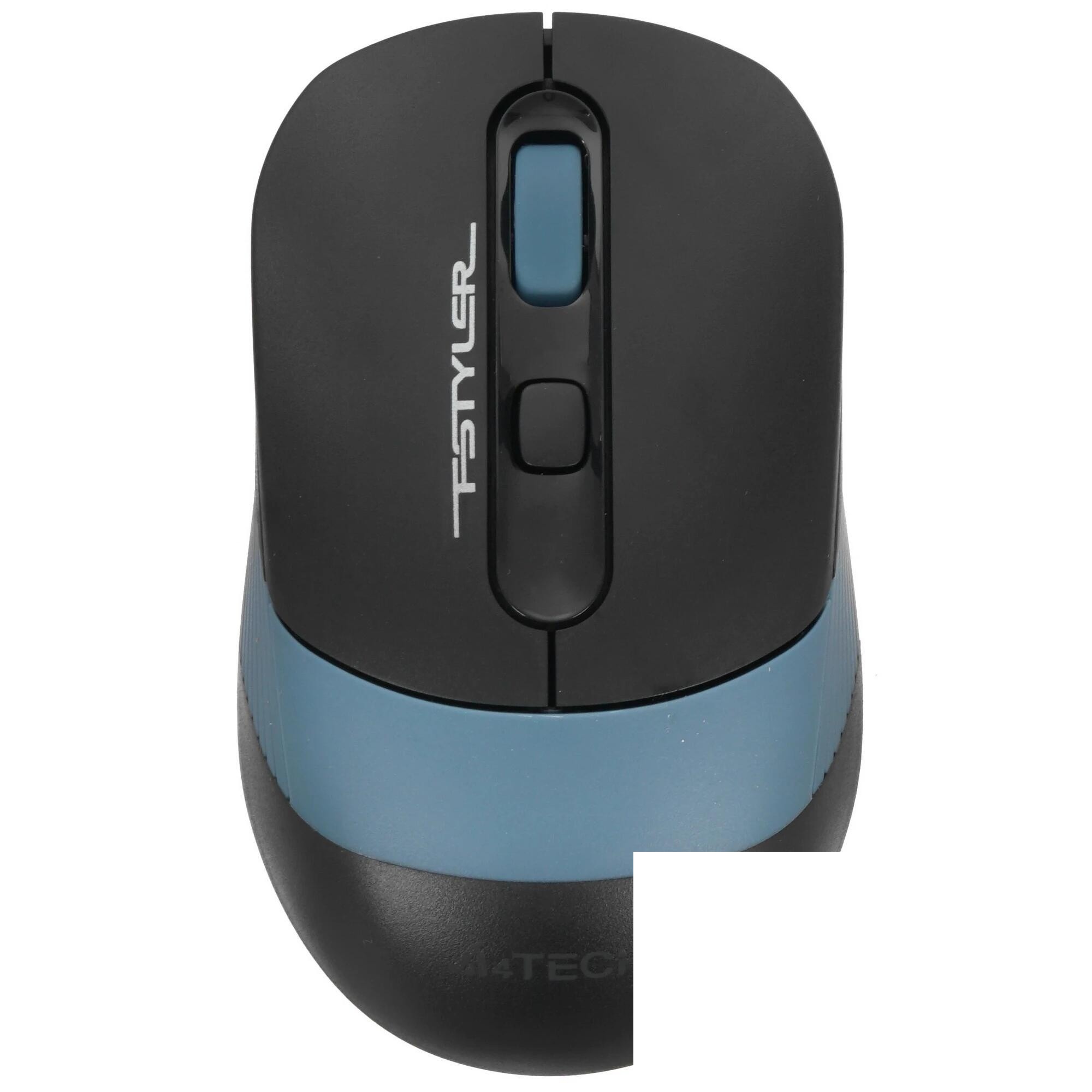 Мышь A4Tech Fstyler FB10C черный/синий оптическая (2400dpi) беспроводная BT/Radio USB (4but)