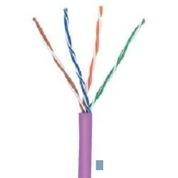 Кабель информационный Lanmaster TWT-5EUTP-NGLS кат.5е U/UTP не экранированный 4X2X24AWG PVC внутренний 305м фиолетовый