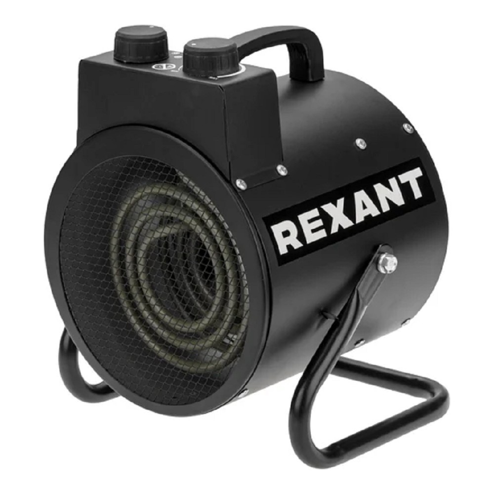 Rexant (60-0039) Пушка тепловая электрическая, круглая, регулировка угла наклона, ТЭН, 3кВт