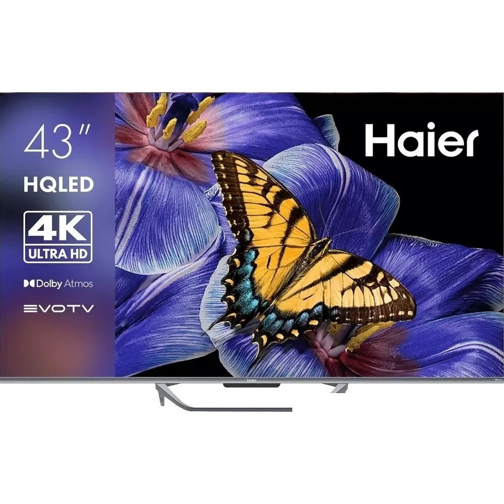 65" Телевизор HAIER Smart TV S4, 4K Ultra HD, черный, СМАРТ ТВ, Android]