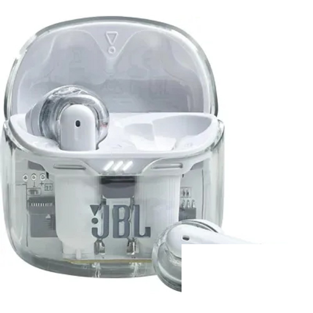 Наушники JBL Tune Flex Ghost, Bluetooth, вкладыши, белый [jbltflexgwht]