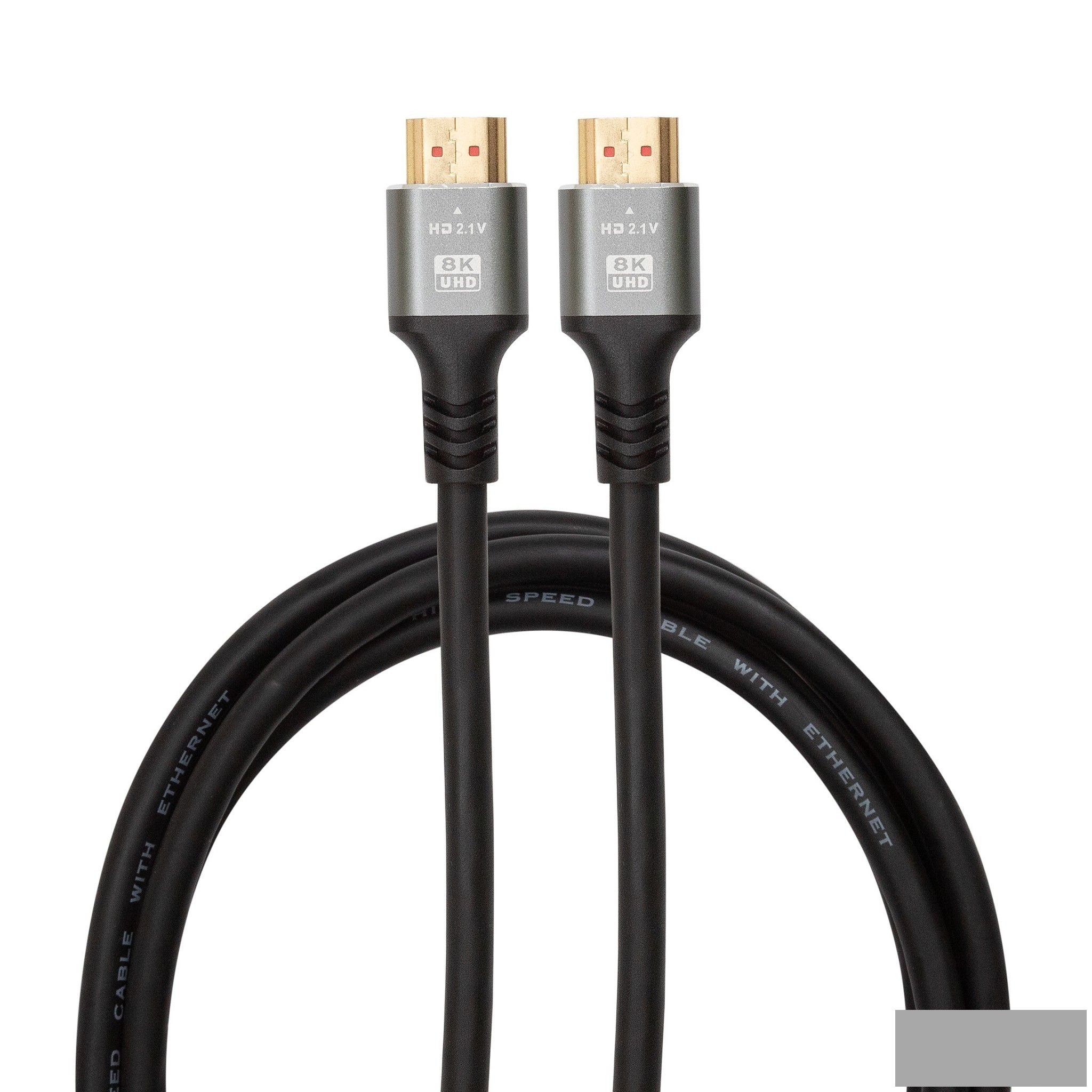 Bion Кабель HDMI v2.1, 19M/19M, 3D, 8K UHD, экран, 2 м, черный [BXP-HDMIV21-2M]