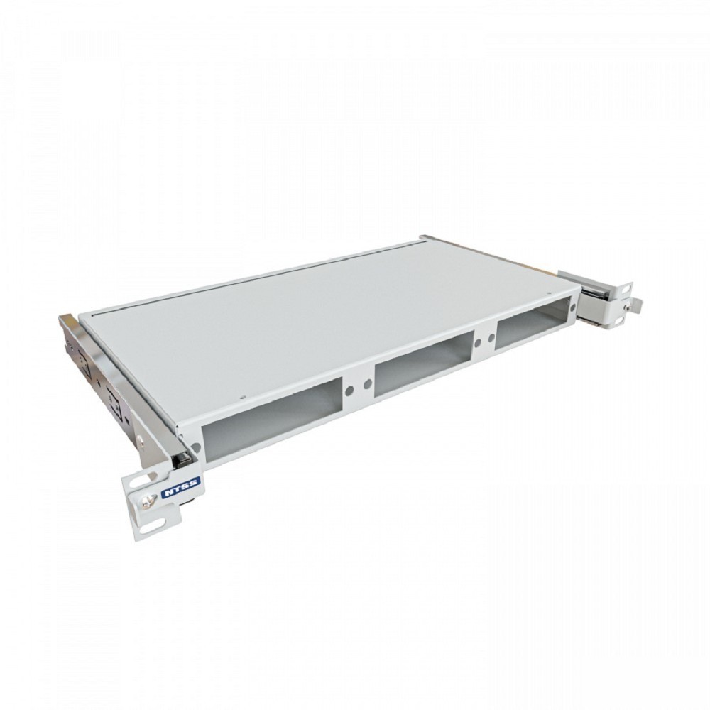 NTSS Кросс NTSS оптический выдвижной 19'' укомплектованный 1U, 8 портов LC/UPC duplex, 62.5/125 мкм (планки, сплайс-кассета, пигтейлы, КДЗС, адаптеры) серый RAL 7035 NTSS-RsFOB-1U-8-2LC/U-62.5-SP1.5G1