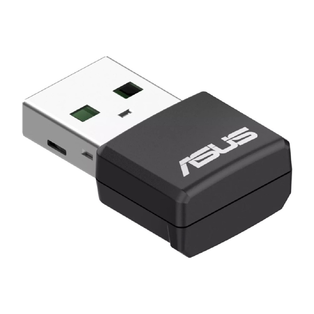 ASUS USB-AX55 NANO Беспроводной двухдиапазонный USB 2.0 адаптер AX1800, внутренняя антенна, Wi-Fi 6 (ax)