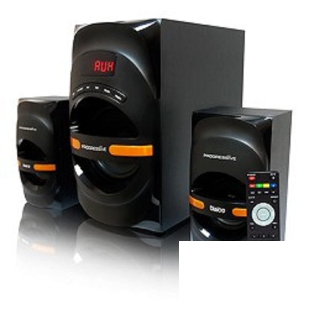 Dialog Progressive AP-210B BLACK {2.1, 30W+2*15W RMS, Bluetooth, USB+SD reader}