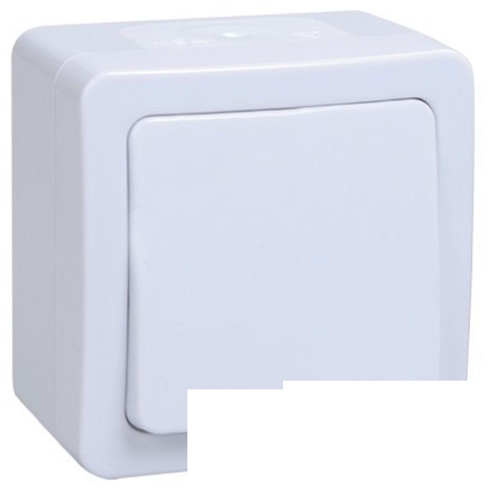 Iek EVMP10-K01-10-54-EC ВС20-1-0-ГПБ выкл 1кл о/у IP54 (цвет клавиш: белый) ГЕРМЕС PLUS