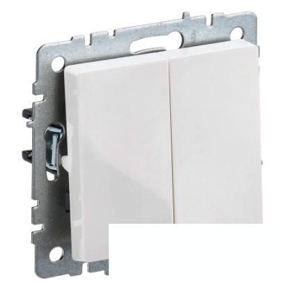 IEK BR-V20-0-10-K01 BRITE Выключ. 2-кл. 10А ВС10-2-0-БрБ бел.