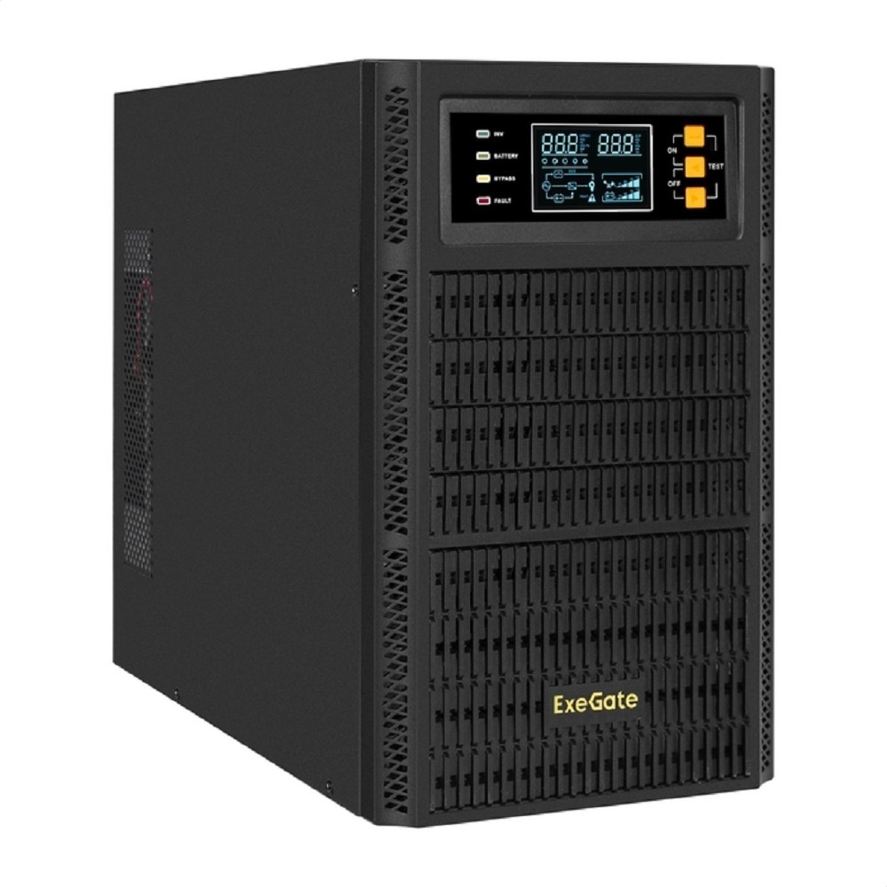Exegate EX296949RUS ИБП On-line ExeGate PowerExpert TL-3000.72V.LCD.AVR.3SH.USB.RS232.SNMP