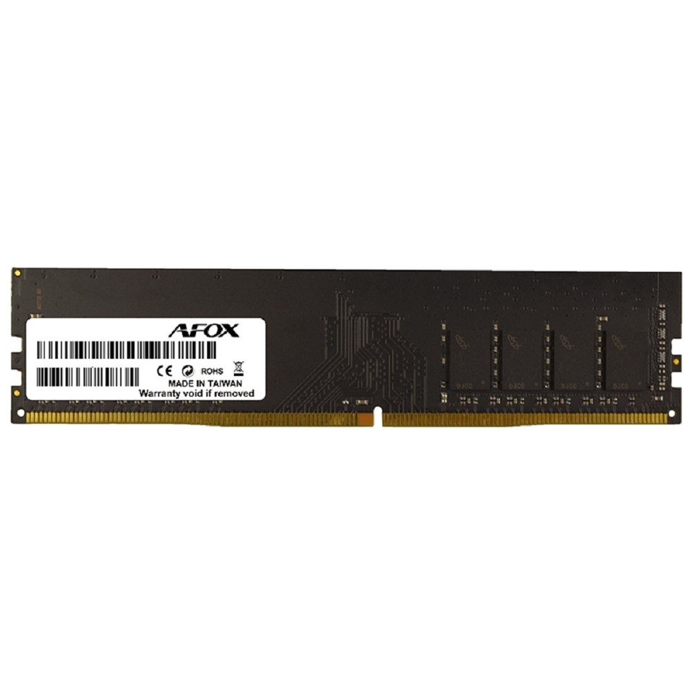 AFOX DDR4 DIMM 8GB PC4-21300, 2666MHz, CL19, 1.2V, 288-Pin, Non-ECC, Un-Buffered (AFLD48FH1P/AFLD48FH2P /AFLD48FS1P)