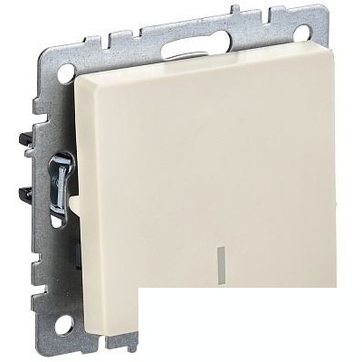 IEK BR-V10-1-10-K10 BRITE Выключ. 1-кл. с инд. 10А ВС10-1-1-БрКр беж.