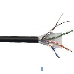 Кабель информационный Lanmaster LAN-5EUTP-WP-OUT кат.5е U/UTP не экранированный 4X2X24AWG PE внешний 305м черный