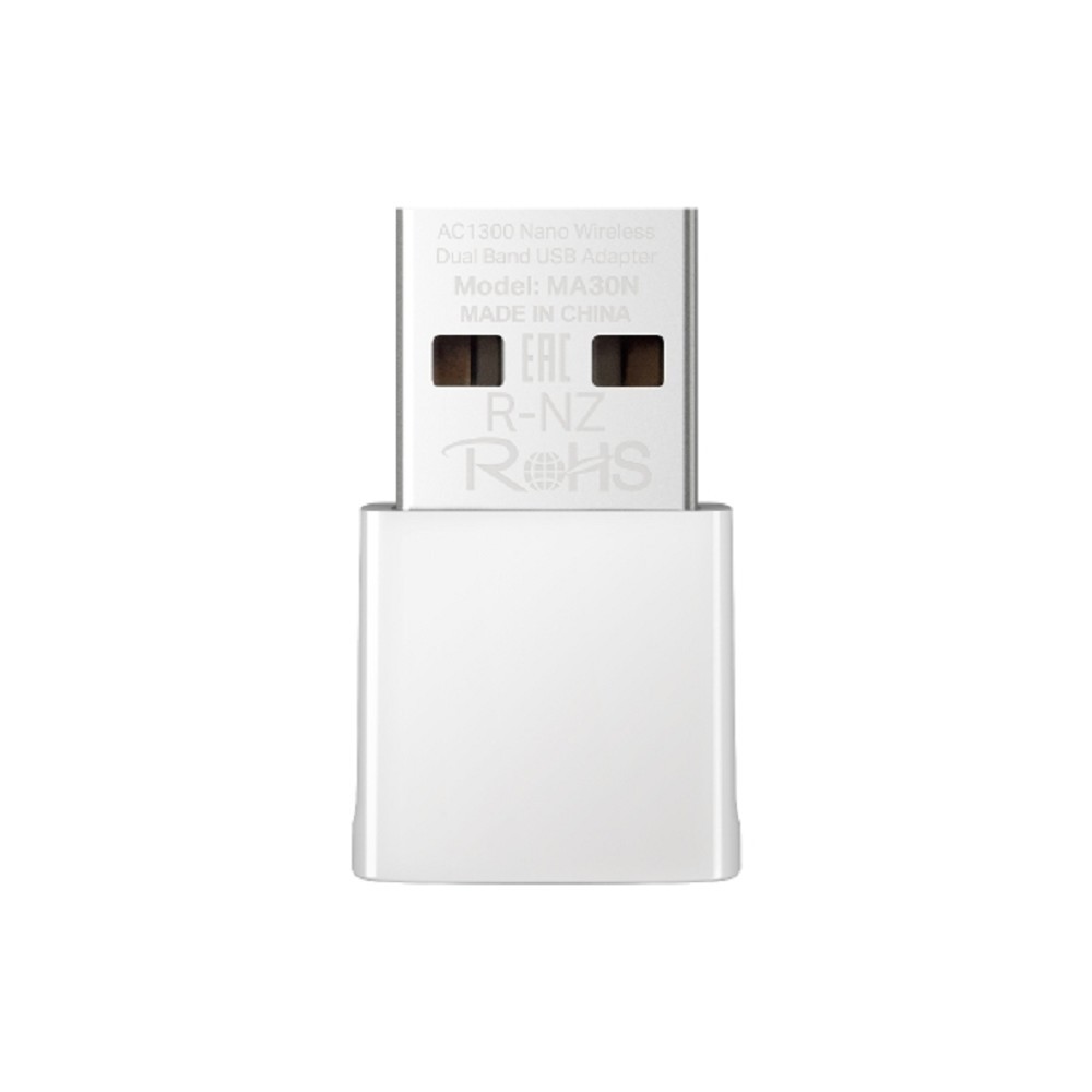 Mercusys MA30N Сверхкомпактный двухдиапазонный USB-адаптер Wi-Fi AC1300