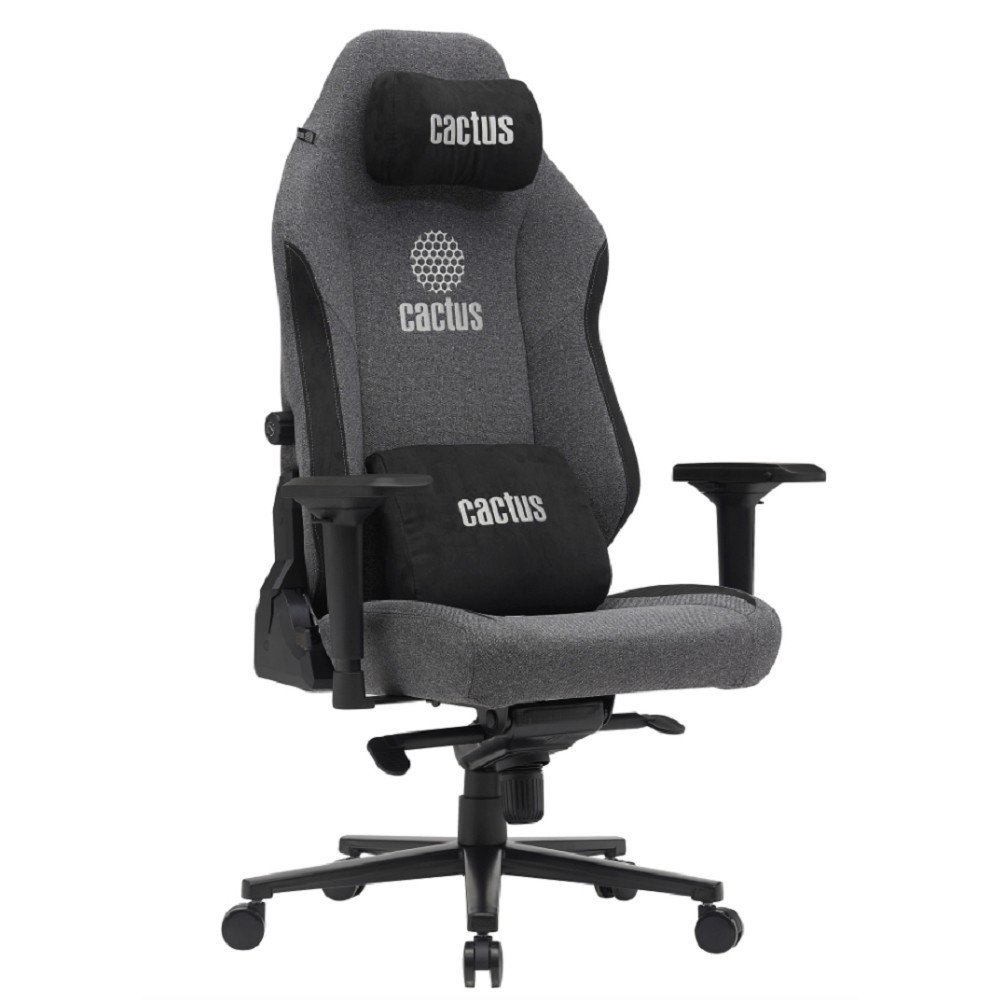 Кресло Cactus CS-CHR-MAG-GY серый/черный крестов. сталь пластик черный (2002016)