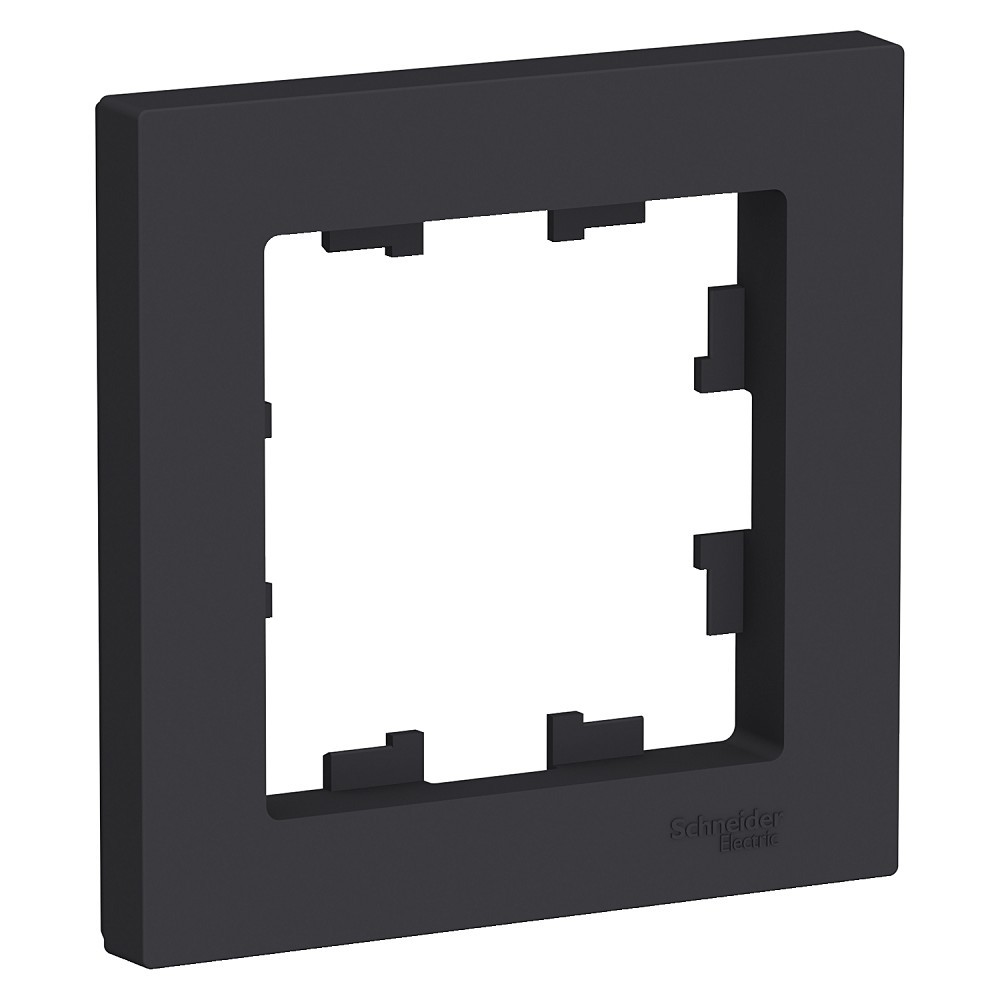 Systeme electric ATN001001 ATLASDESIGN 1-постовая РАМКА, КАРБОН