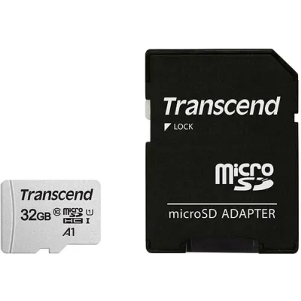 Micro SecureDigital 32Gb Transcend TS32GUSD300S {MicroSDHC Class 10 UHS-I}
