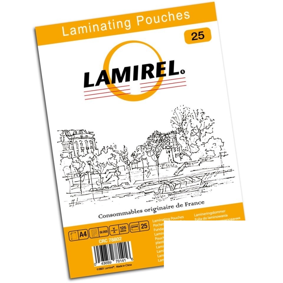 Пленка для ламинирования Lamirel CRC-78802 (А4, 125мкм, 25 шт.)