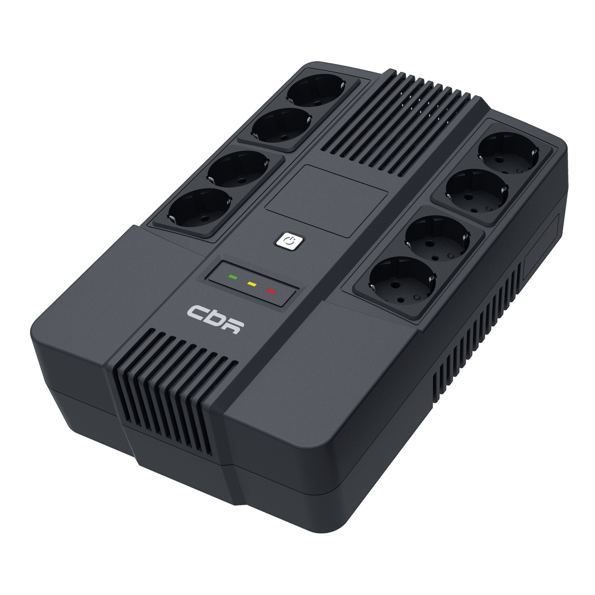 ИБП CBR [UPS-OFK-101E-1000] 1000VA/600W, Schuko CEE 7 Outlets: (x4 Battery & Surge Protected; x4 Surge Protected), LED, AVR, 12V/10Ah