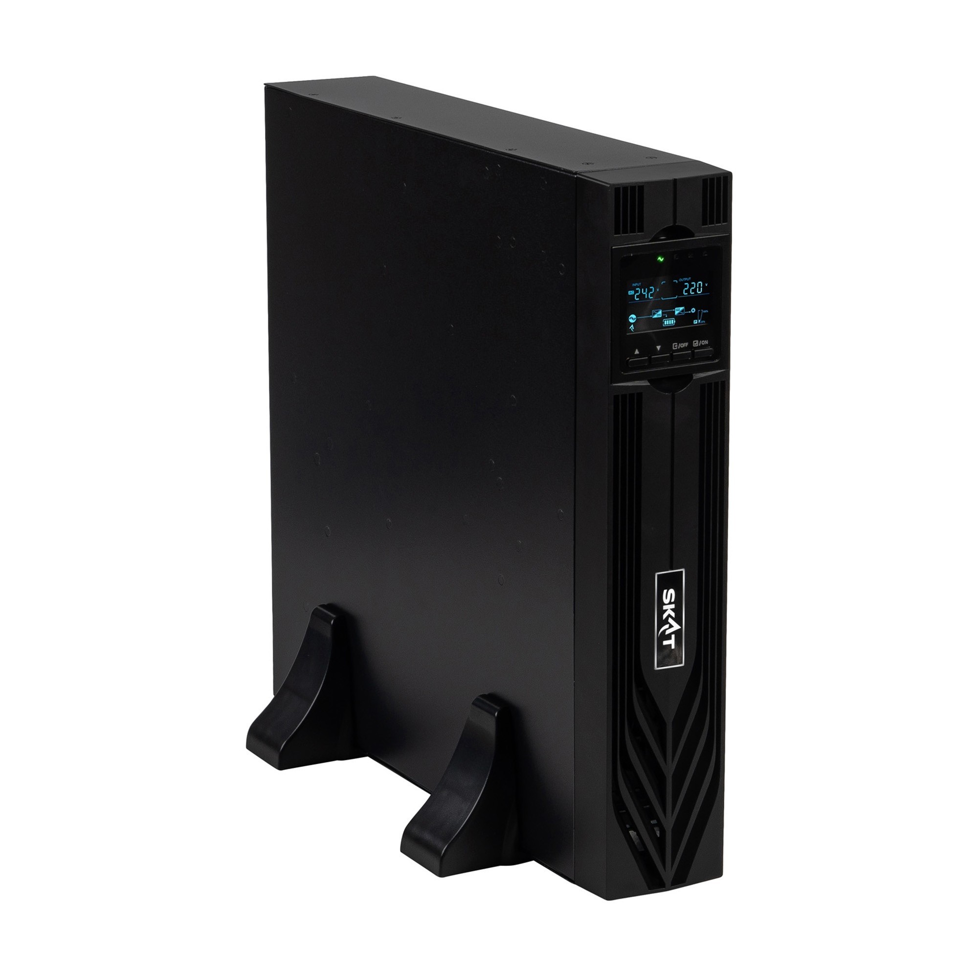 ИБП Бастион SKAT-UPS 2000-RACK-ON P3 {Online, синус, 2000ВА/2000 Вт, стойка/на пол, 2xSchuko, встр. SNMP/USB/RS-232/EPO, БЕЗ АКБ (4 шт 40-200Ач) или SKAT ВС 48/18 RACK, МПТ} (8770)