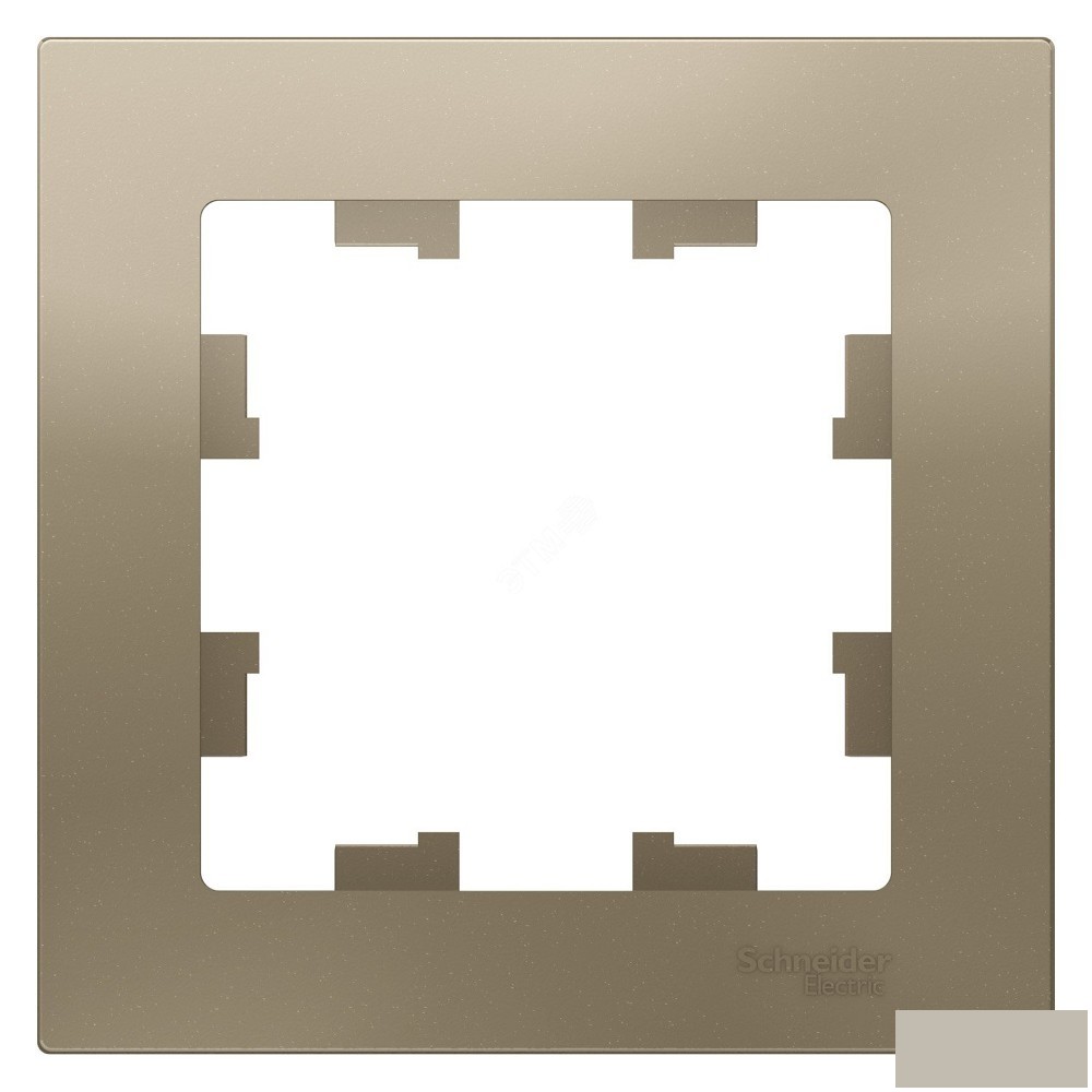 Systeme electric ATN000501 ATLASDESIGN 1-постовая РАМКА, ШАМПАНЬ