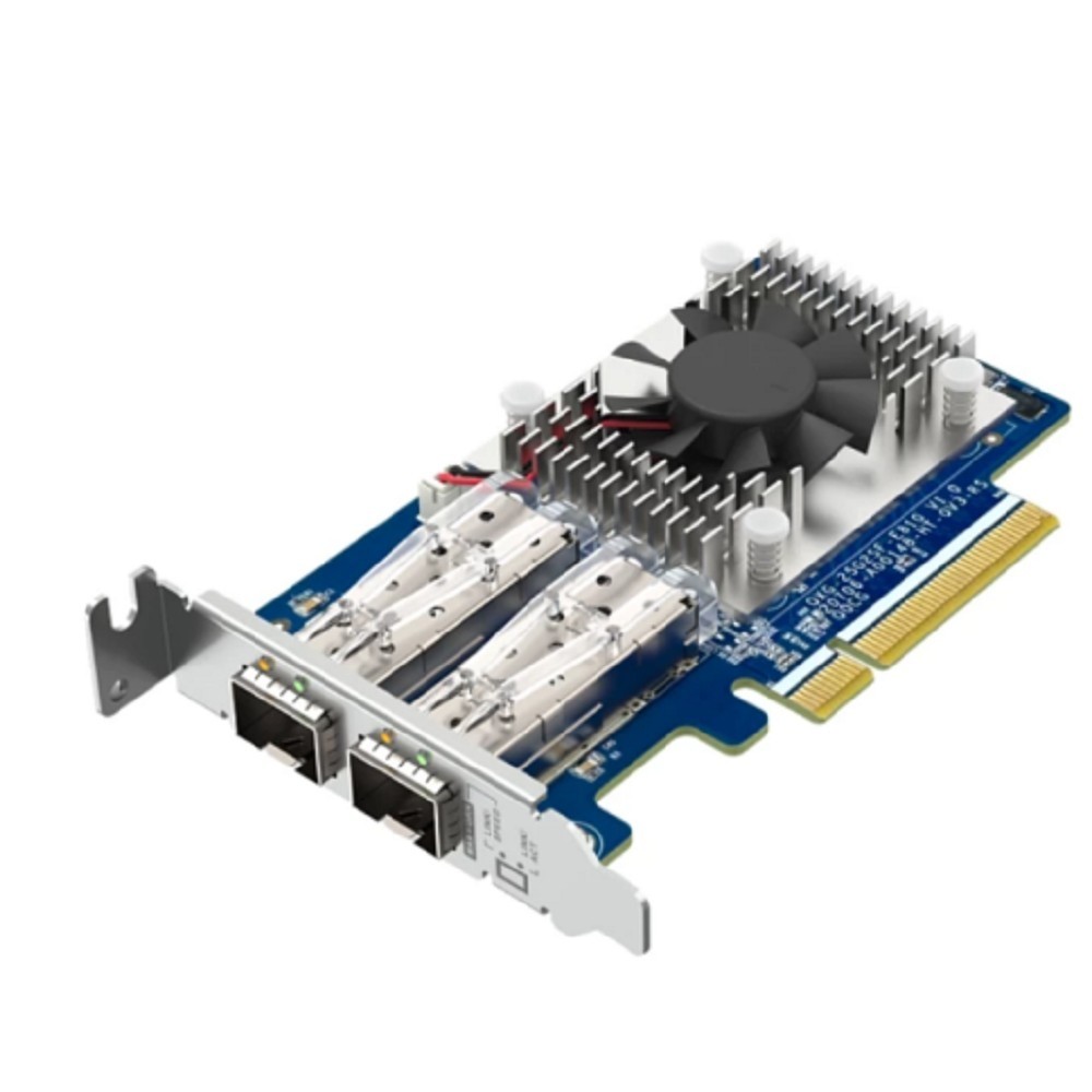 Сетевая карта/ QNAP QXG-25G2SF-E810 Dual Port 25Gbps/10Gbps SFP28 PCIe Gen4 x8