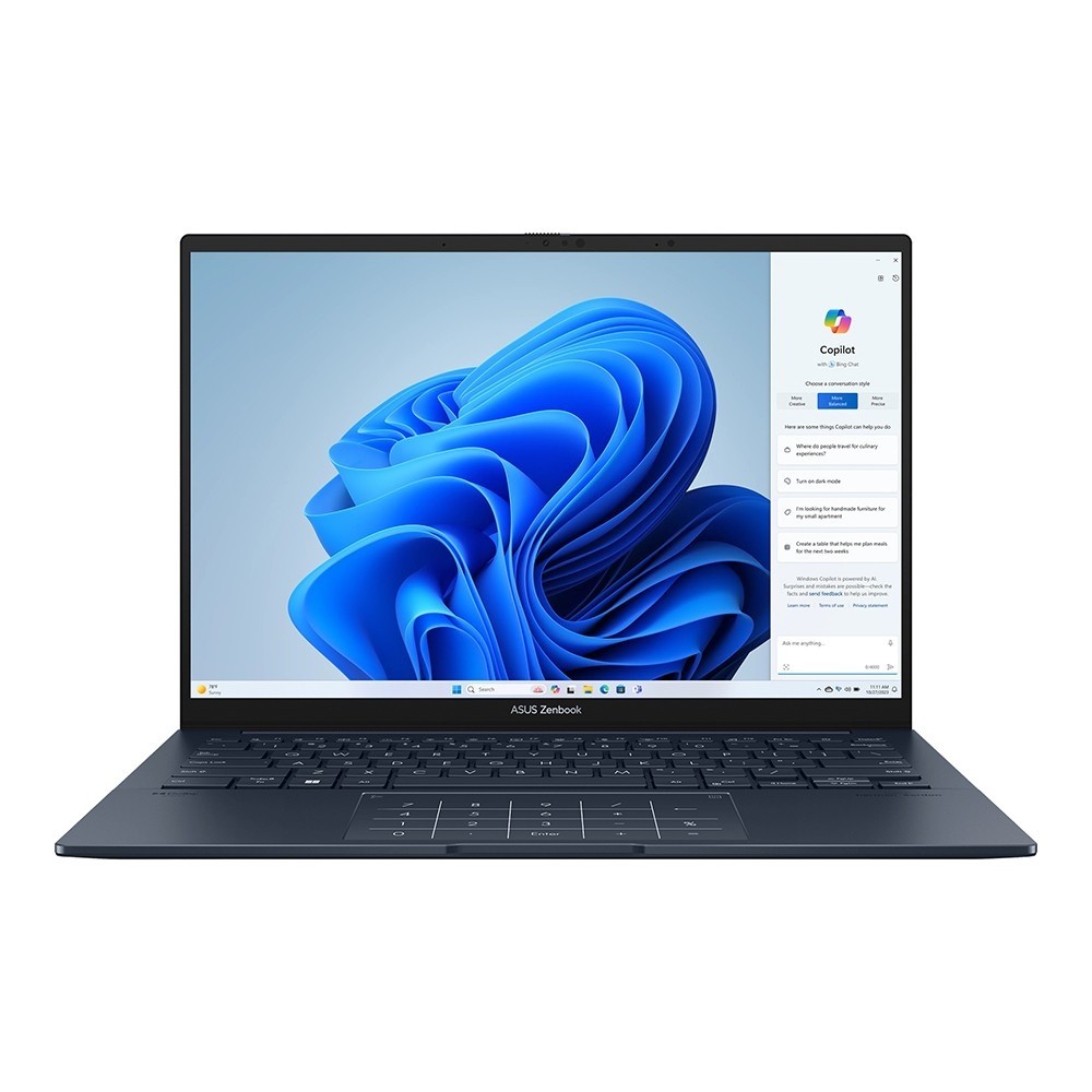 ASUS Zenbook 14 UX3405CA-ST1341 [90NB14W1-M01ZA0] Ponder Blue 14" {OLED 3K (2880 x 1800) Ultra 9 285H/32GB/1TB SSD/Without OS}