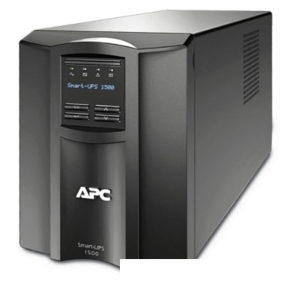 Источник бесперебойного питания APC Smart-UPS SMT1500IC Line Interactive, 1500VA, Tower, 230V, 8x IEC C13 outlets, SmartConnect Port+SmartSlot, AVR, L