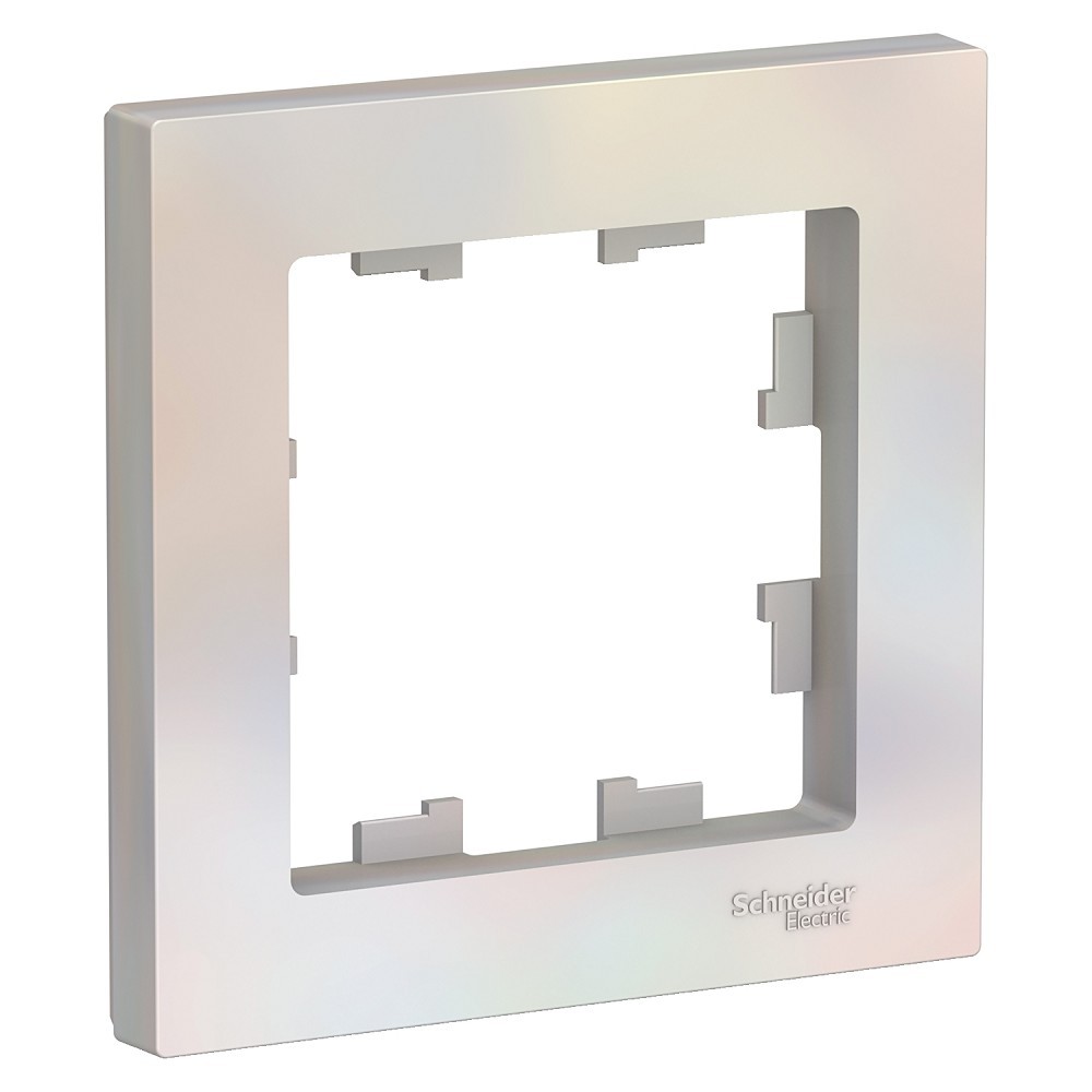 Systeme electric ATN000401 ATLASDESIGN 1-постовая РАМКА, ЖЕМЧУГ