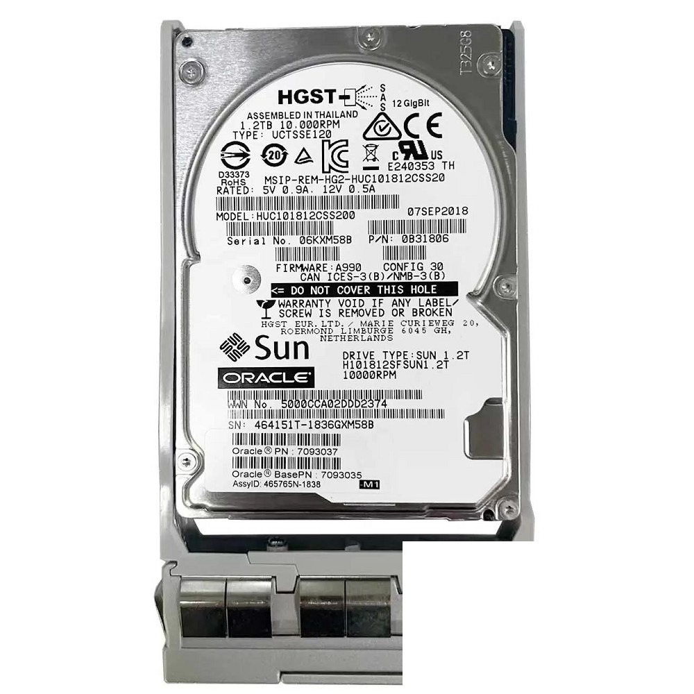 H101812SFSUN1.2 Жесткий диск Sun Microsystems 1.2TB 10K 2.5" SAS HDD