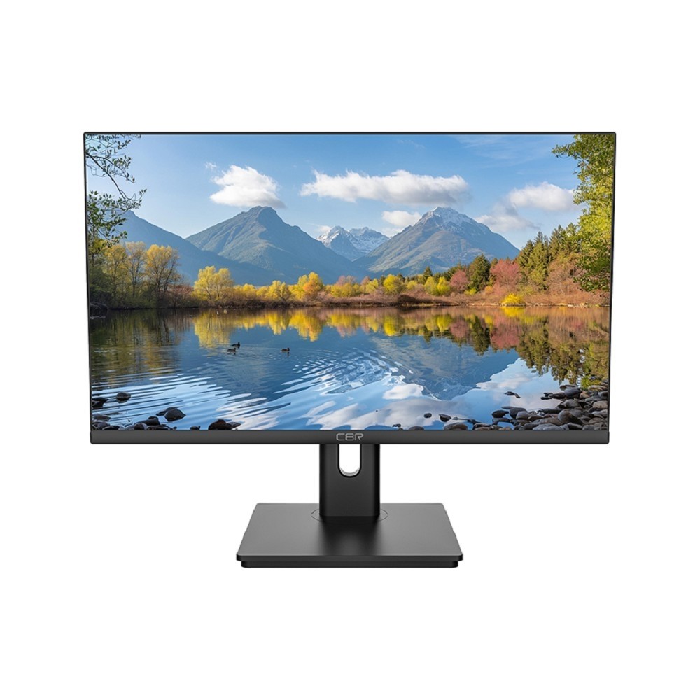 CBR LCD Монитор 23.8" MD-2401, IPS, FHD 1920x1080, 100Гц, Динамики 2*3W, HAS, Pivot, 1*DP/1*HDMI, внутренний БП, FreeSync, черный, кабель HDMI 1.5м [LCD-MD2401-OPC]