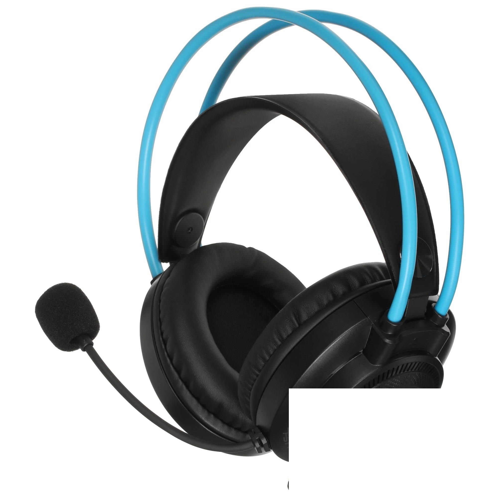 Наушники с микрофоном A4Tech Fstyler FH200U серый/синий 2м накладные USB оголовье (FH200U BLUE)