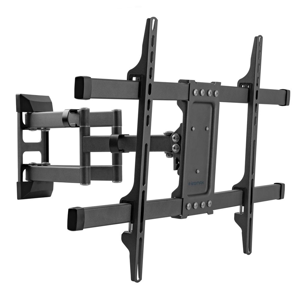 Kromax CORBEL-10 grey titan {32"-75"; Максимальная нагрузка: 45 кг; VESA: 200x200, 200х300, 200х400, 300х200, 300х300, 300х400, 400х200, 400х300, 400х400, 600х400 мм; Наклон: +5°-12°Поворот: ±90°}
