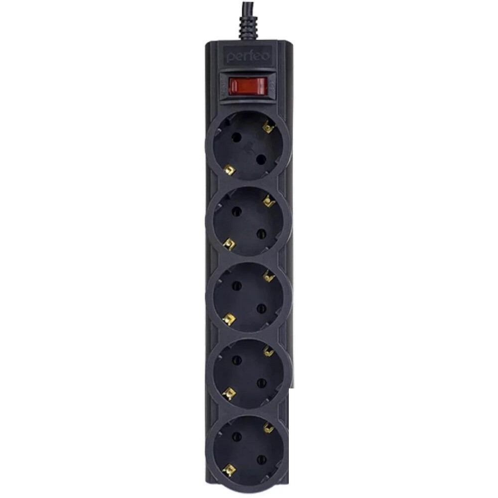 Perfeo Сетевой фильтр "POWERX", PF_A4716 (3,0м, 5 розеток, черный)