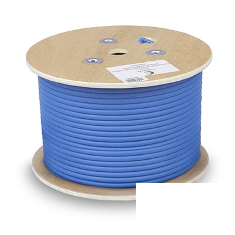 Cabeus SSTP-4P-Cat.8-SOLID-IN-LSZH-BL-100 Кабель экранированная витая пара SSTP (S/FTP), категория 8 (40G, 2000 MHz), 4 пары (23 AWG), LSZH, нг(А)-HF, (100 м)