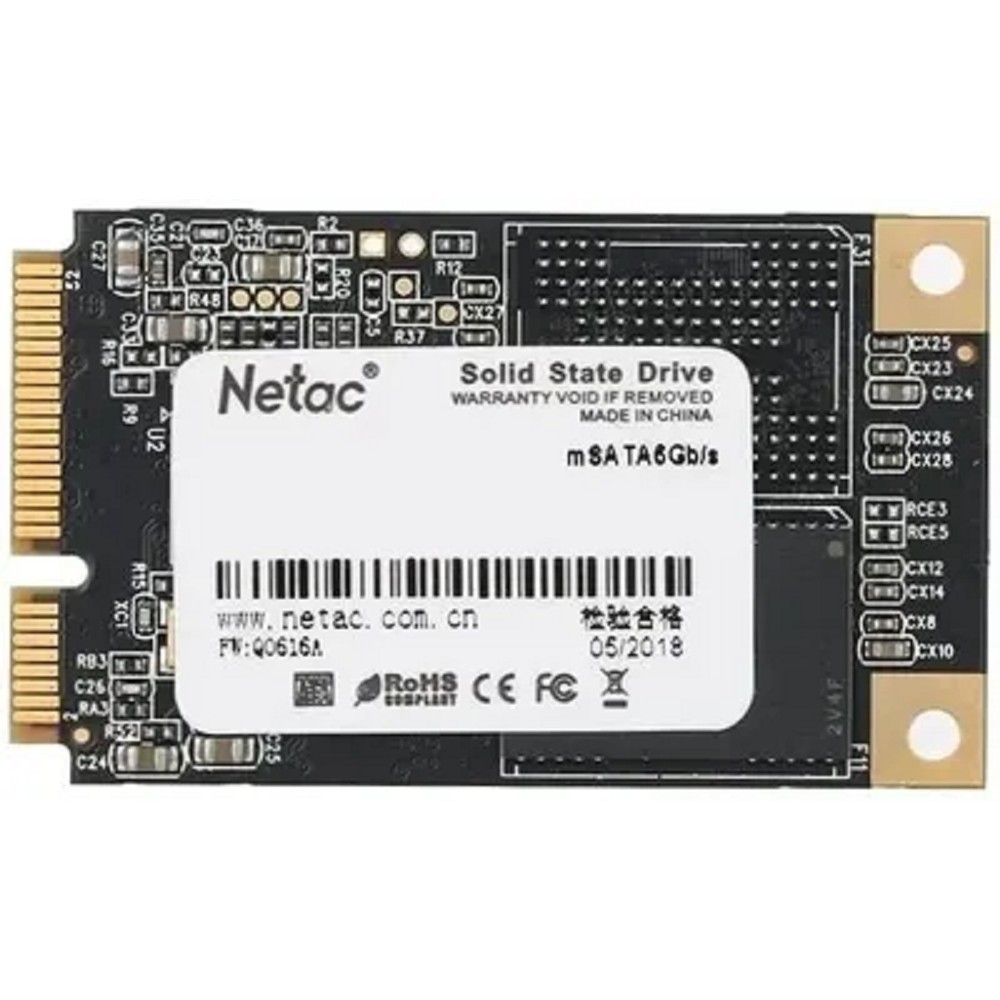 Накопитель SSD Netac mSata N5M 256GB NT01N5M-256G-M3X TLC