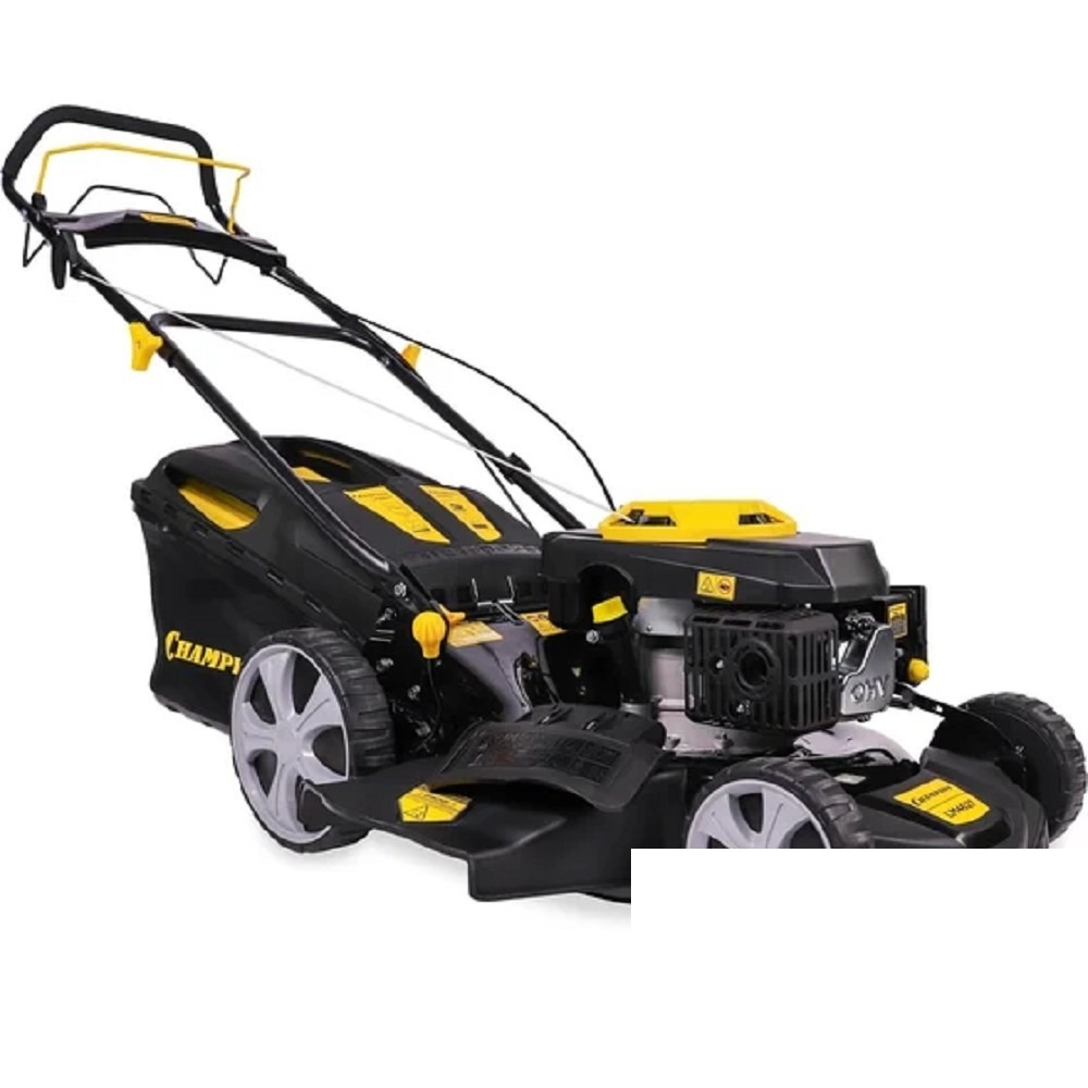 CHAMPION Газонокосилка LM4627 { 2,6кВт привод 457мм 60л 25-75мм 1рычаг/7, 32кг 3в1 }