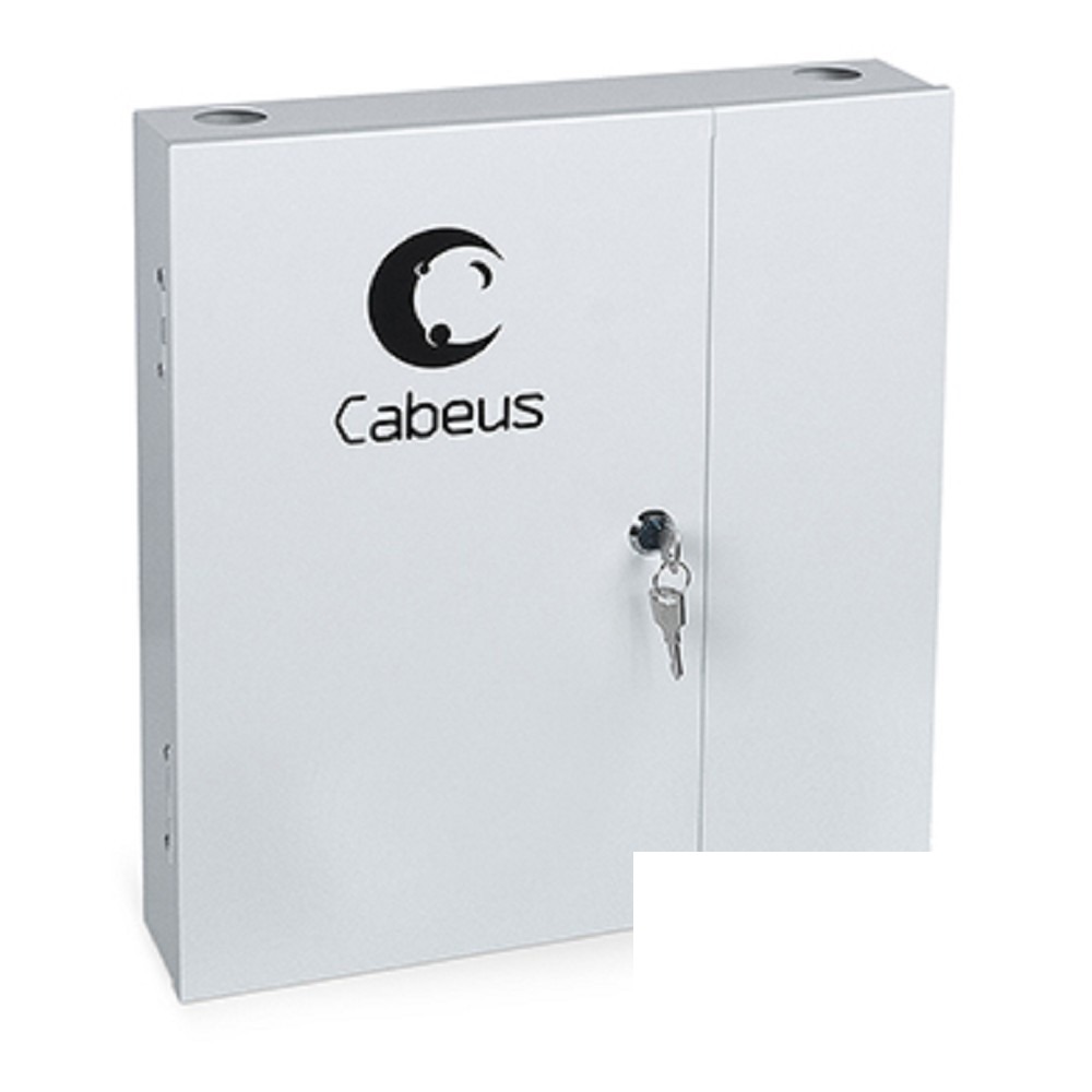 Cabeus FO-WL-16SC-K Бокс оптический настенный на 16 SC (LC duplex) со сплайс-кассетой (без пигтейлов и проходных адаптеров)