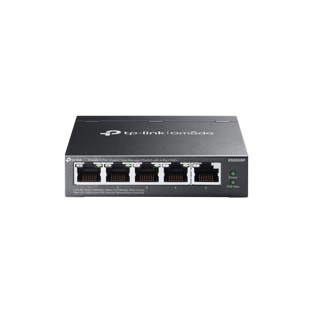 TP-Link ES205GP Omada 5-портовый гигабитный Easy Managed коммутатор с 4 портами PoE+