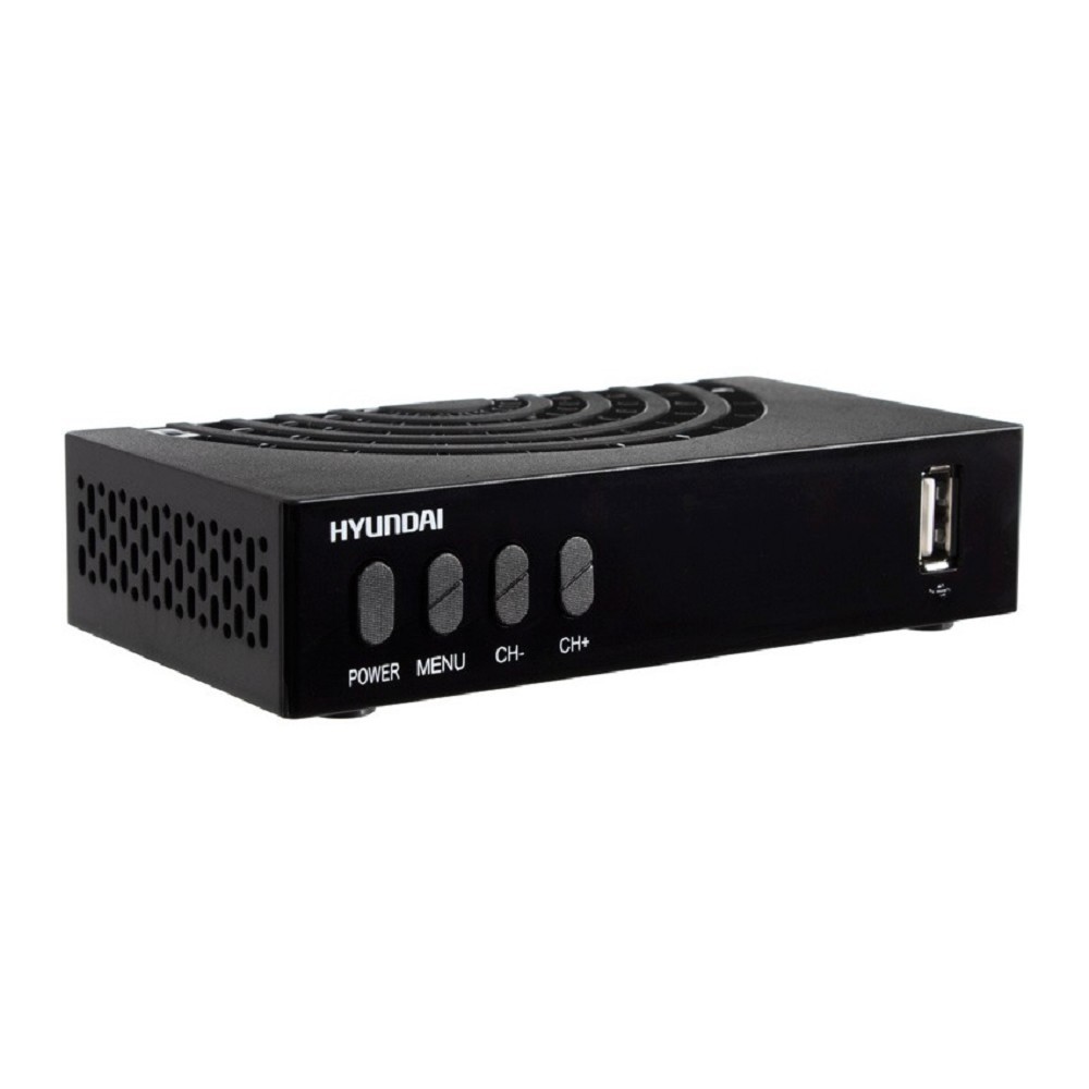 Ресивер DVB-T2 Hyundai H-DVB440 черный
